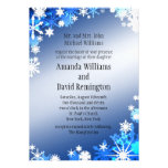 Faire-part de mariage de flocons de neige
