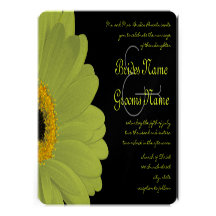 Faire-part de mariage de marguerite de Gerber de c