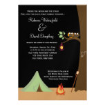 Faire-part de mariage de thème de nature de campin invitations