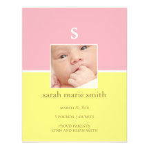 Faire-part de naissance