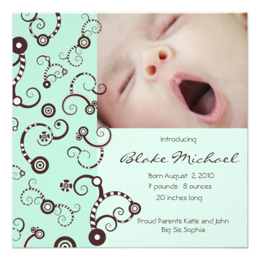 Faire-part de naissance de bébé