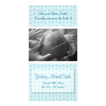 Faire-part de naissance de bébé photocarte