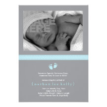 Faire-part de naissance d'étapes de bébé