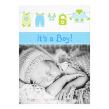 Faire-part de naissance - empreintes de pas et pho