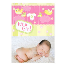 Faire-part de naissance - fille