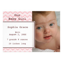 Faire-part de naissance personnalisé de bébé