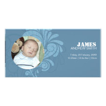 Faire-part de naissance - pirouettes 1 photocarte