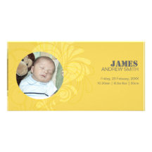 Faire-part de naissance - pirouettes 4 modèle pour photocarte