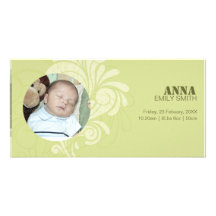 Faire-part de naissance - pirouettes 5 cartes de vœux avec photo