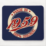 Fait en 1959 tapis de souris