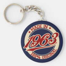 Fait en 1963 porte-clé