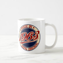Fait en 1963 tasses à café