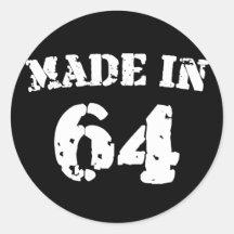 Fait en 1964 adhésif