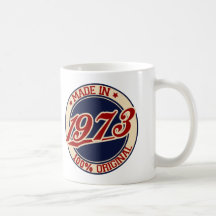 Fait en 1973 tasse à café