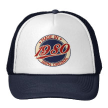 Fait en 1980 casquette de camionneur