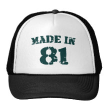 Fait en 1981 casquette de camionneur