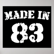 Fait en 1983 posters