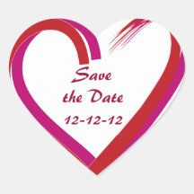 Faites gagner la date 12-12-12 autocollant en cœur