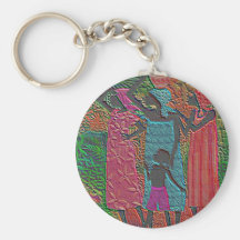 FAMILLE AFRICAINE PORTE-CLEFS