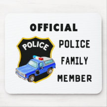 Famille officielle de police tapis de souris