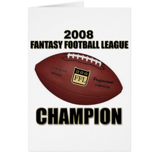Fantasie-Fußball-Meister-Geschäft 2008 Grußkarte