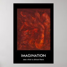 FANTASIE, sieht, was fast dort ist Plakat