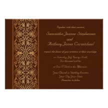 Fantasievolle Scrollwork Hochzeits-Einladungen