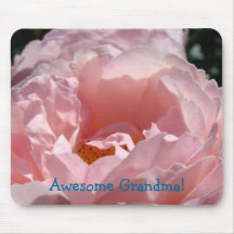 Fantastische Großmutter! mousepad rosa Rosen-Blume