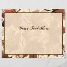 Fantastischer Herbst verlässt personalisierten Fly