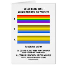 Farbblinder Test (Farben des Regenbogen-Visions-Te Karten