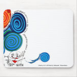 Farben meiner Herz-Positiven emporhebenden Wörter  Mousepad