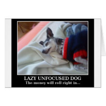Fauler Unfocused Hund Karten