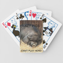 FAULES SCHWEIN-SPIELKARTEN durch Arakünstler