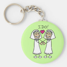 Faveurs lesbiennes de mariage porte-clé