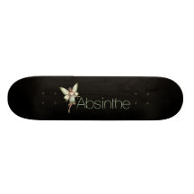 Fée verte d'absinthe dans 3D Skateboards Personnalisés