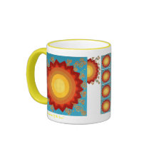 Feier der Sun-Keramik, globaler Kunst-Becher Teehaferl
