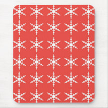 Feiertags-Schneeflocken Mousepad