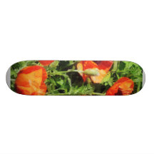Feld der roten Mohnblumen Bedrucktes Skateboard