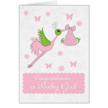 Félicitations de bébé, naissance de bébé cartes de vœux