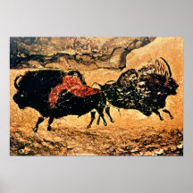 Felsenmalerei des Bisons, c.17000 BC Posterdrucke