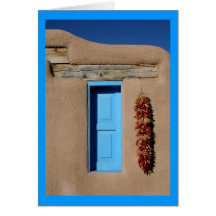 Fenêtre bleue de Taos Cartes De Vœux