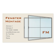 Fenster Visitenkarten