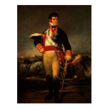 Fernando VII von Spanien, durch Francisco de Goya, Postkarte