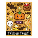 Festins de sucrerie de Halloween Cartes Postales