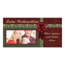 Festliches Weihnachts Entwurf Bilderkarte