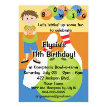 Fête d'anniversaire faite sur commande de bowling bristols personnalisés