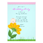 Fête d'anniversaire rose douce MIGNONNE Carton D'invitation