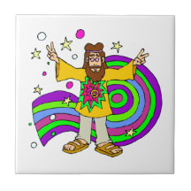 "fête des pères " "de cadeaux hippies" carreau en céramique