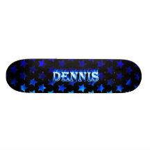 Feuer Dennis blauer Skatersollie Skateboard. Skateboarddecks