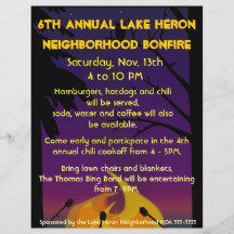 Feuer-Party-Flyer